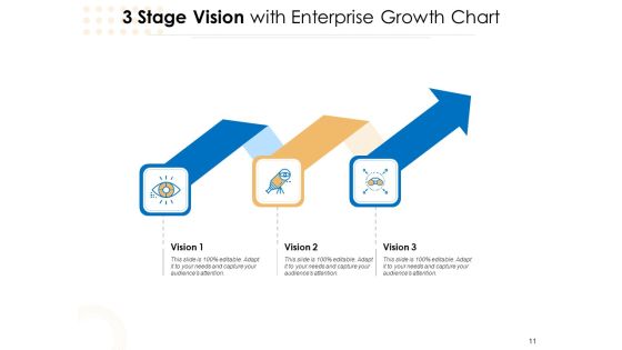 Three Steps For Business Values Business Vision Success Ppt PowerPoint Presentation Complete Deck Slide11