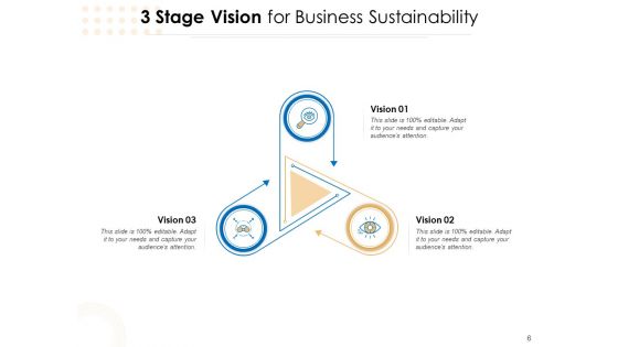 Three Steps For Business Values Business Vision Success Ppt PowerPoint Presentation Complete Deck