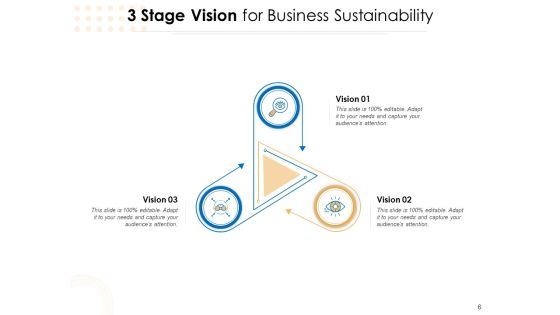 Three Steps For Business Values Business Vision Success Ppt PowerPoint Presentation Complete Deck Slide06