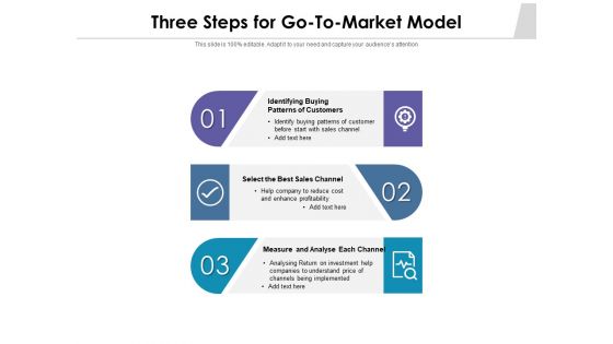 Three Steps For Go To Market Model Ppt PowerPoint Presentation Infographics Graphics Template PDF Three Steps For Go To Market Model Ppt PowerPoint Presentation Infographics Graphics Template PDF