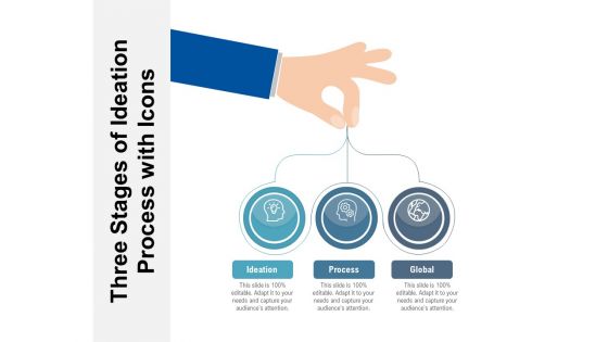 Three Steps Of Innovation Process With Icons Ppt PowerPoint Presentation File Layout PDF