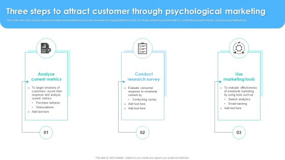Three Steps To Attract Customer Through Psychological Marketing Microsoft PDF Three Steps To Attract Customer Through Psychological Marketing Microsoft PDF