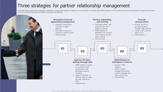 Three Strategies For Partner Relationship Management Inspiration PDF