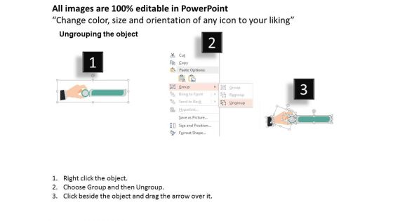 Three Tags With Icons For Teamwork Powerpoint Template