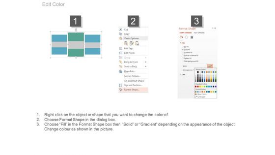 Three Text Boxes With Percentage Values And Icons Powerpoint Slides