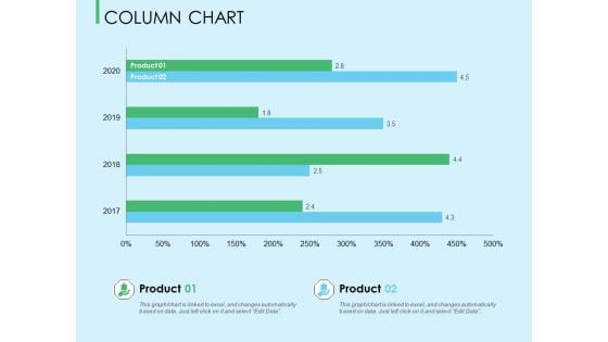 Three Trees Architecture Column Chart Ppt Inspiration Samples PDF