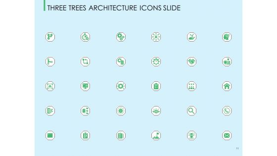 Three Trees Architecture Ppt PowerPoint Presentation Complete Deck With Slides
