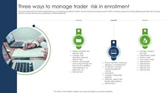 Three Ways To Manage Trader Risk In Enrollment Summary PDF