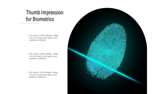 Thumb Impression For Biometrics Ppt PowerPoint Presentation Model Tips