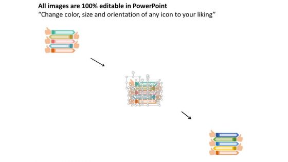 Thumbs Up Text Tags With Finance Icons Powerpoint Template