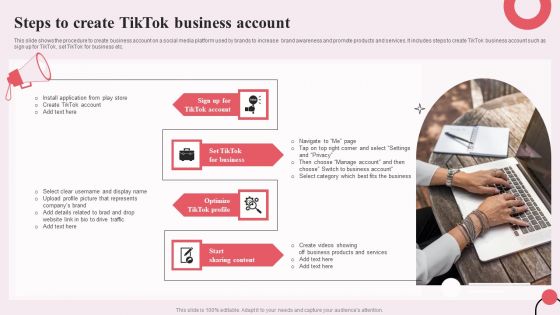 Tiktok Digital Marketing Campaign Steps To Create Tiktok Business Account Clipart PDF Tiktok Digital Marketing Campaign Steps To Create Tiktok Business Account Clipart PDF