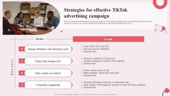 Tiktok Digital Marketing Campaign Strategies For Effective Tiktok Advertising Campaign Microsoft PDF