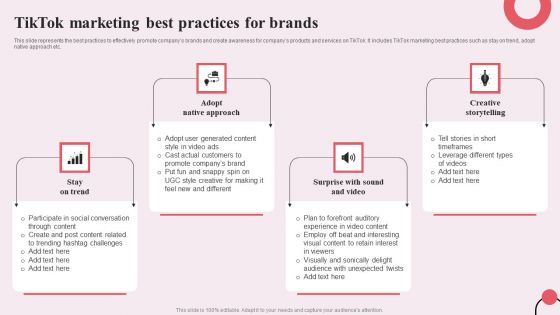 Tiktok Digital Marketing Campaign Tiktok Marketing Best Practices For Brands Information PDF Tiktok Digital Marketing Campaign Tiktok Marketing Best Practices For Brands Information PDF