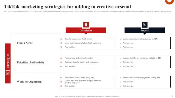 Tiktok Marketing Strategies For Adding To Creative Arsenal Download PDF Tiktok Marketing Strategies For Adding To Creative Arsenal Download PDF