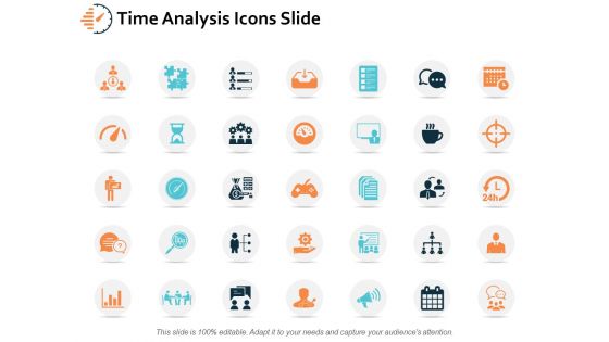 Time Analysis Icons Slide Ppt PowerPoint Presentation Layouts Format Ideas