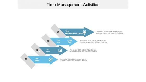 Time Management Activities Ppt Powerpoint Presentation Model Summary Cpb