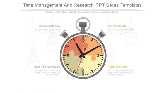 Time Management And Research Ppt Slides Templates