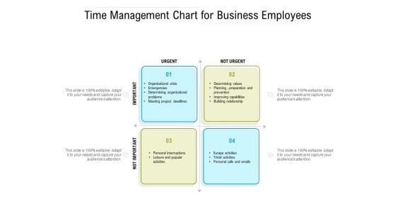 Time Management Chart For Business Employees Ppt Powerpoint Presentation Layouts Brochure Pdf