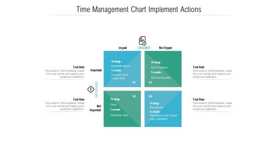 Time Management Chart Implement Actions Ppt Powerpoint Presentation Infographics Graphics Design Pdf