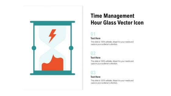 Time Management Hour Glass Vector Icon Ppt PowerPoint Presentation Ideas Deck