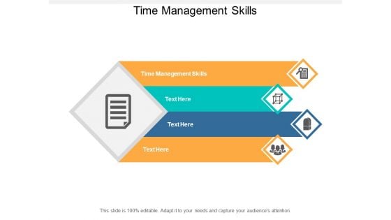 Time Management Skills Ppt PowerPoint Presentation Styles Display Cpb