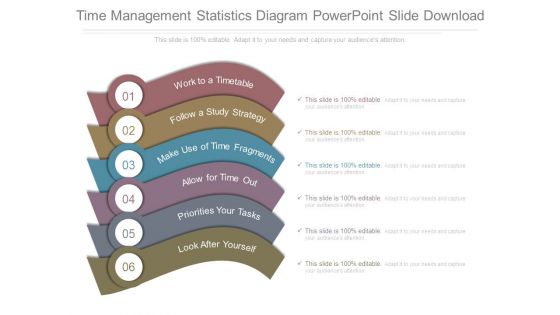 Time Management Statistics Diagram Powerpoint Slide Download