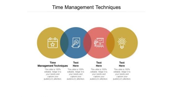 Time Management Techniques Ppt PowerPoint Presentation Styles Graphics Cpb Pdf