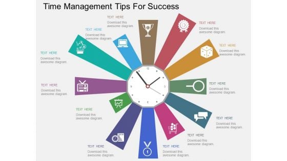 Time Management Tips For Success Powerpoint Templates