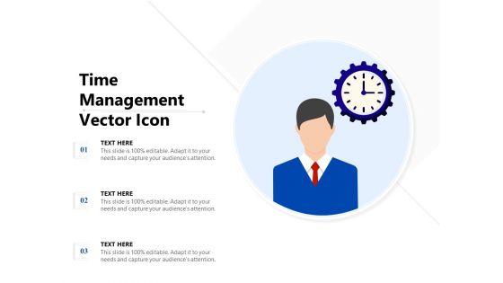 Time Management Vector Icon Ppt PowerPoint Presentation Inspiration Show PDF