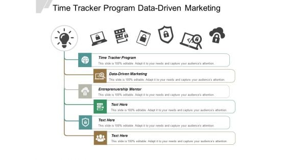Time Tracker Program Datadriven Marketing Entreprenuership Mentor Ppt PowerPoint Presentation Show Examples