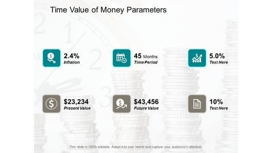 Time Value Of Money Parameters Ppt Powerpoint Presentation Ideas Backgrounds