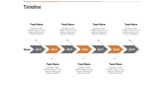 Timeline 2013 To 2019 Ppt PowerPoint Presentation Icon Inspiration