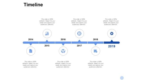 Timeline 2014 To 2019 Ppt PowerPoint Presentation Pictures Design Inspiration