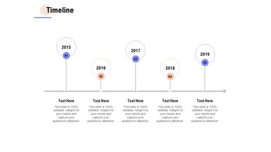 Timeline 2015 To 2019 Ppt PowerPoint Presentation Ideas Graphics