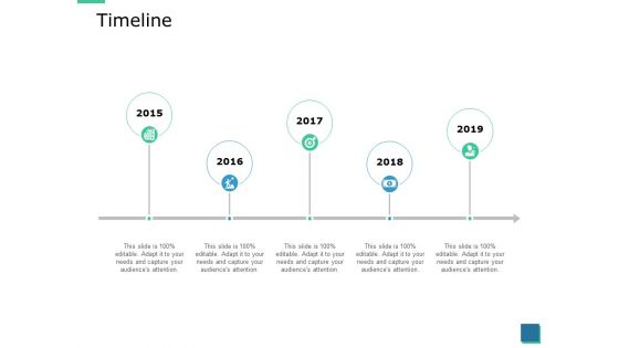 Timeline 2015 To 2019 Ppt PowerPoint Presentation Outline Professional