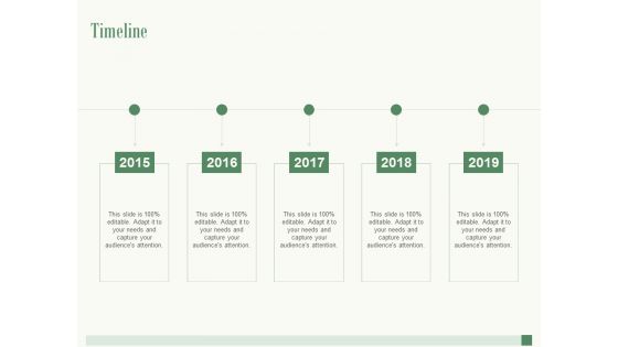 Timeline 2015 To 2019 Ppt PowerPoint Presentation Styles Objects