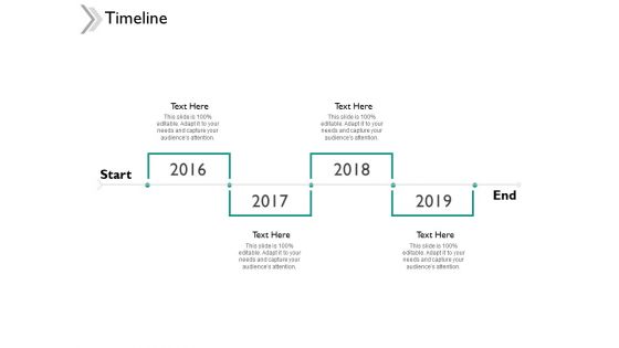 Timeline 2016 To 2019 Ppt Powerpoint Presentation Ideas Templates