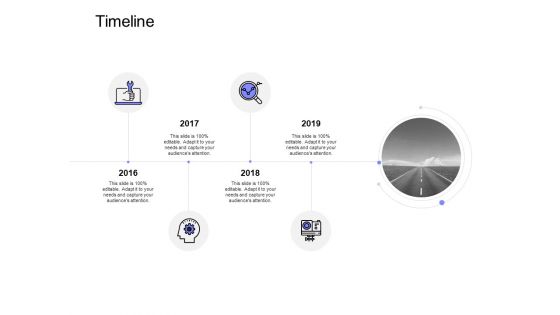 Timeline 2016 To 2019 Technology Ppt PowerPoint Presentation Icon Deck