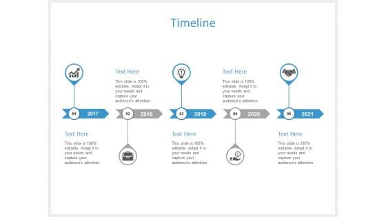 Timeline 2017 To 2021 Ppt PowerPoint Presentation Icon Influencers