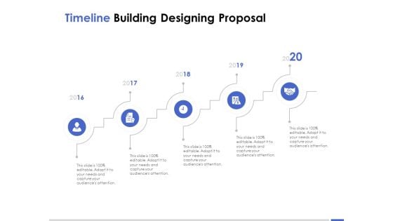 Timeline Building Designing Proposal Ppt PowerPoint Presentation Pictures Example Topics