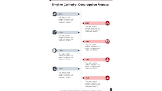 Timeline Cathedral Congregation Proposal One Pager Sample Example Document Timeline Cathedral Congregation Proposal One Pager Sample Example Document