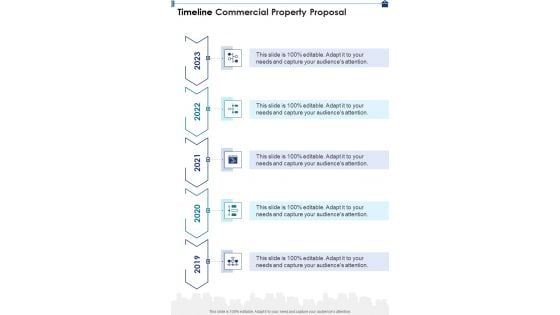 Timeline Commercial Property Proposal One Pager Sample Example Document Timeline Commercial Property Proposal One Pager Sample Example Document