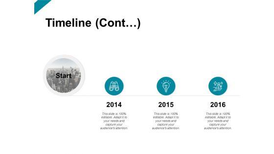 Timeline Cont 2014 To 2016 Ppt PowerPoint Presentation Show Graphics Design