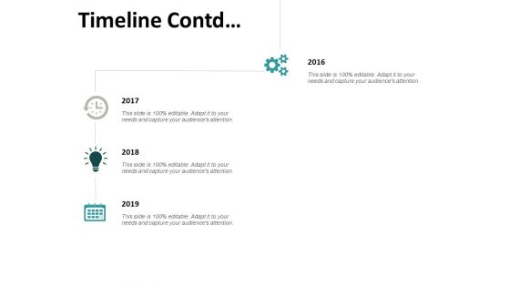 Timeline Contd And Years Ppt PowerPoint Presentation File Influencers