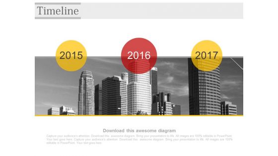 Timeline Diagram For Corporate Growth Powerpoint Slides