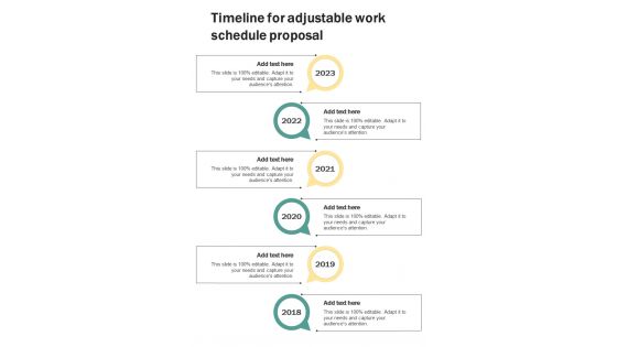 Timeline For Adjustable Work Schedule Proposal One Pager Sample Example Document Timeline For Adjustable Work Schedule Proposal One Pager Sample Example Document