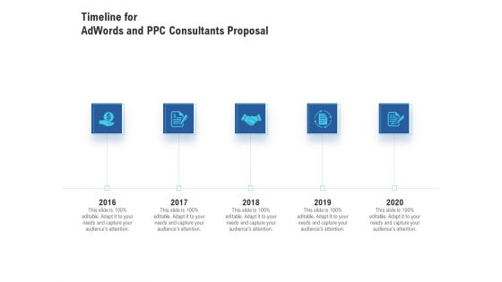 Timeline For Adwords And PPC Consultants Proposal Template PDF