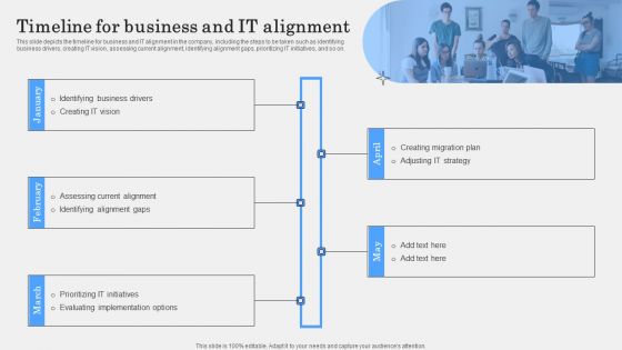 Timeline For Business And IT Alignment Designs PDF