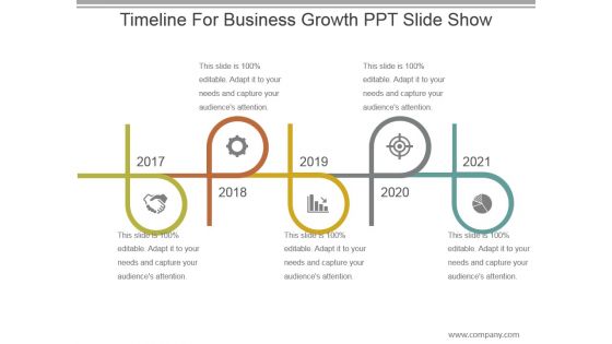 Timeline For Business Growth Ppt Slide Show