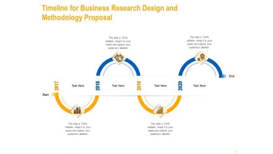 Timeline For Business Research Design And Methodology Proposal Introduction PDF